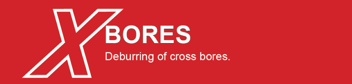Cross bore deburring HEULE X-Bores logo